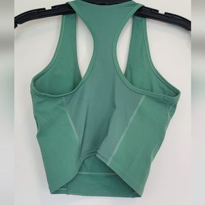 Whitney Simmons Green Longline Sports Bra/Crop Tank - Size S